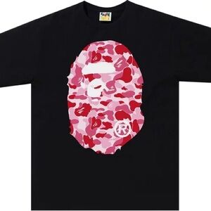 pink bape T shirt size M and L